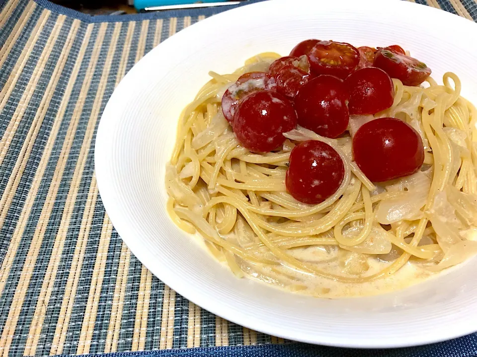 トマトと豆乳のクリームパスタ|ハルさん