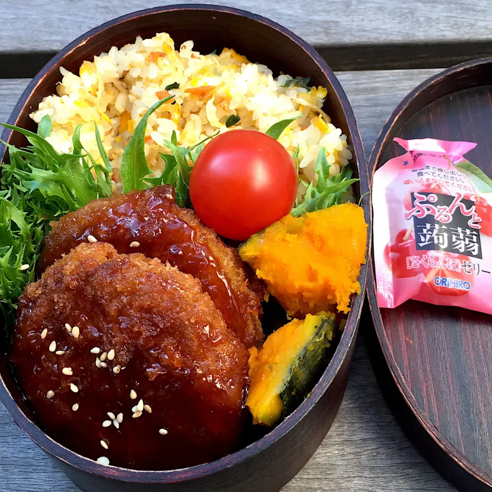 Snapdishの料理写真:#曲げわっぱ弁当  #男子高校生弁当|さい。さん