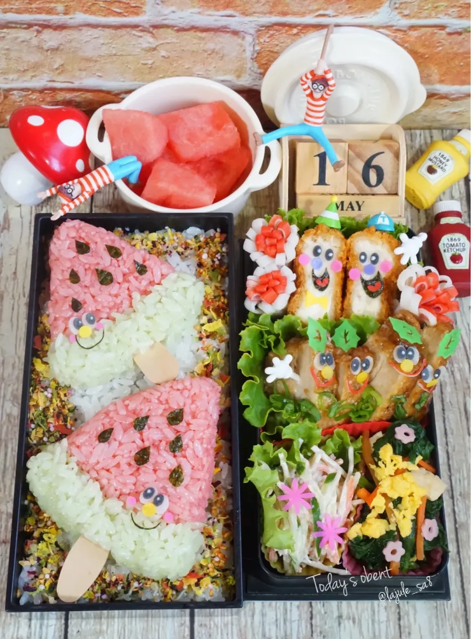 スイカバー🍉お弁当🌈|La-Jule Sa8さん