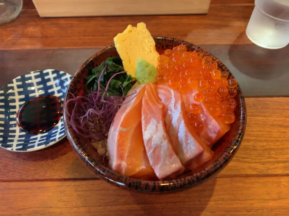 サーモン＆いくら丼|chan mitsuさん