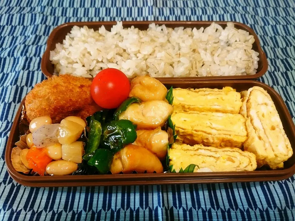 ☆今日のお弁当☆  パパのお弁当作り始めました。|hamamaさん