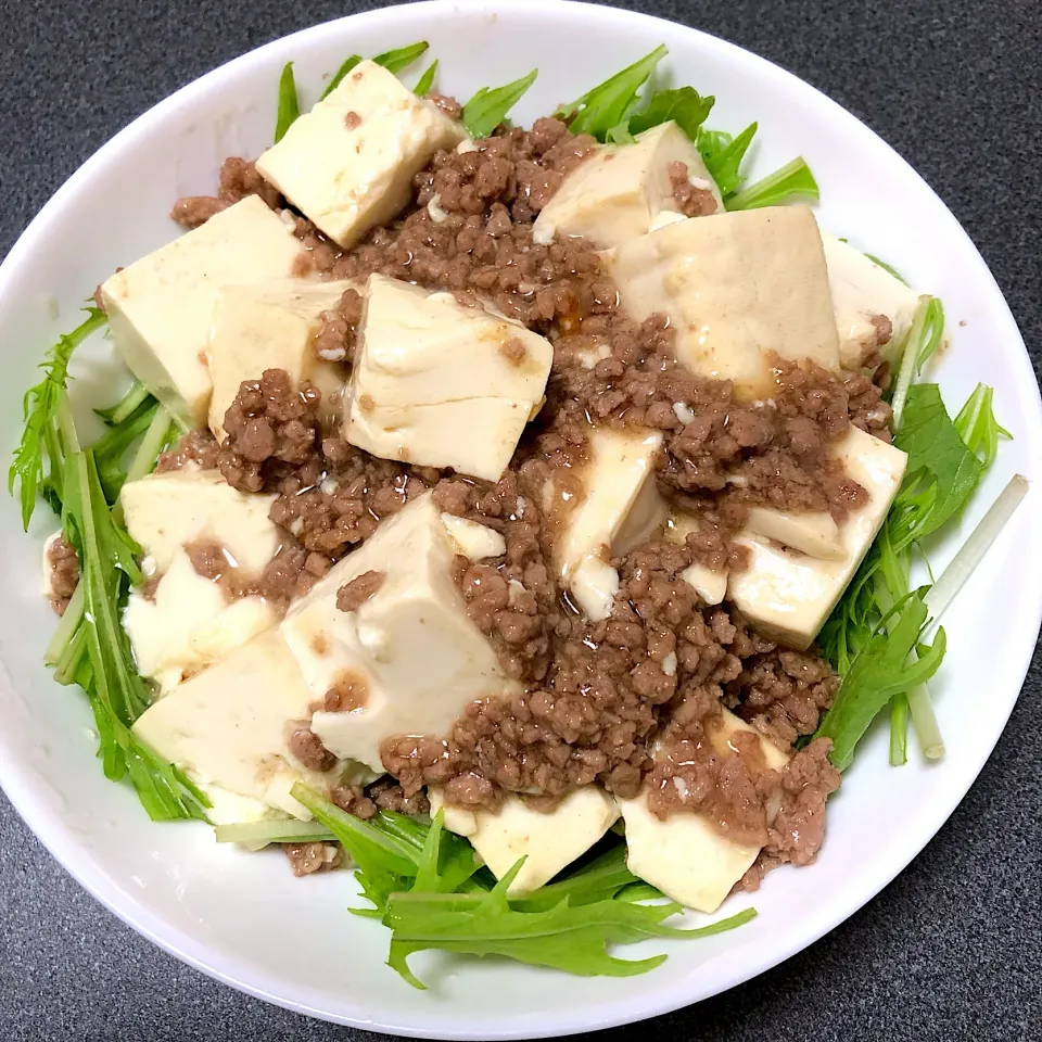 豆腐の肉そぼろ炒め|ニワトコの杖さん