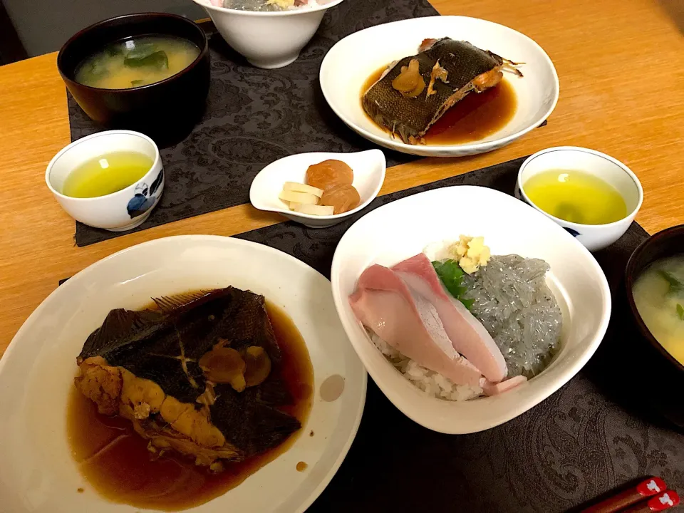 Snapdishの料理写真:今夜はお魚づくし👍|csigapogiさん