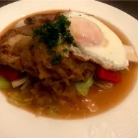 ポークソテー🍎アップルとジンジャーの
ソース