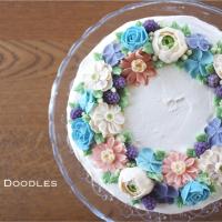 あんフラワーのショートケーキ