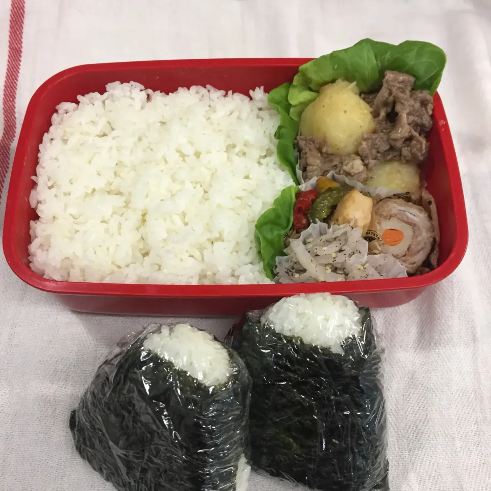 Snapdishの料理写真:男子高校生弁当No.588・ 今日も感謝弁当|mickyさん