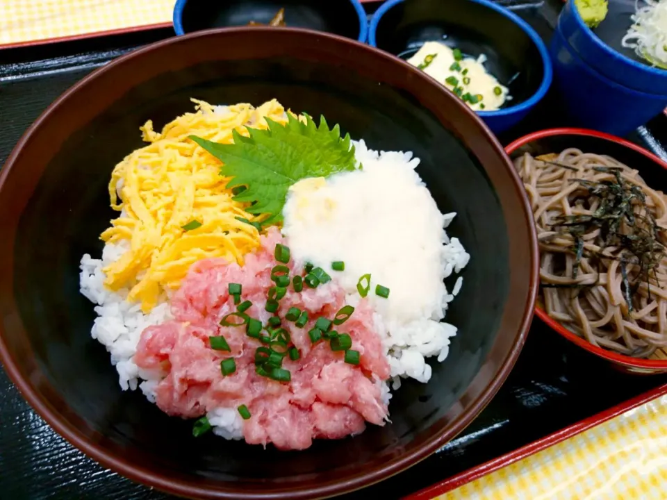 ネギトロ丼＆半ざるセット|nyama1さん