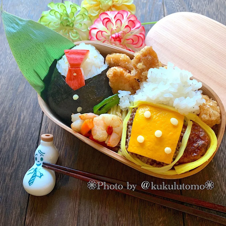 父の日の唐揚げビール👔弁当|kukulutomo ❁𓎪 ⡱𓎩‎𐩢𐩺𓎪 ⡱さん