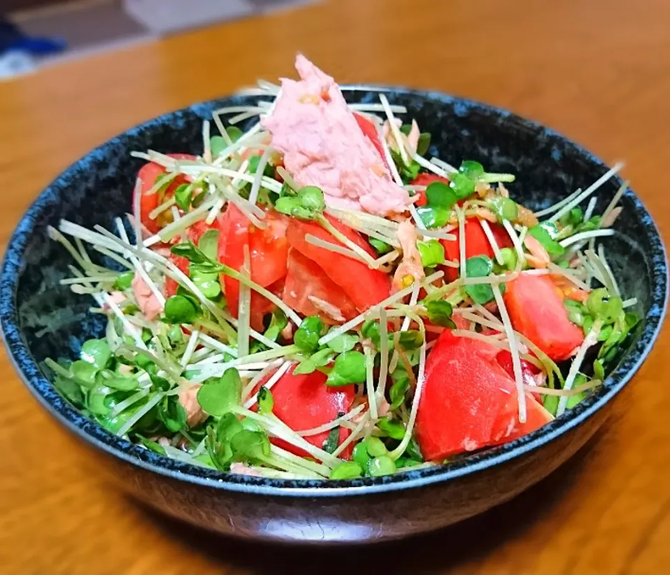 トマトとツナのさっぱりサラダ|こっぺぱんさん