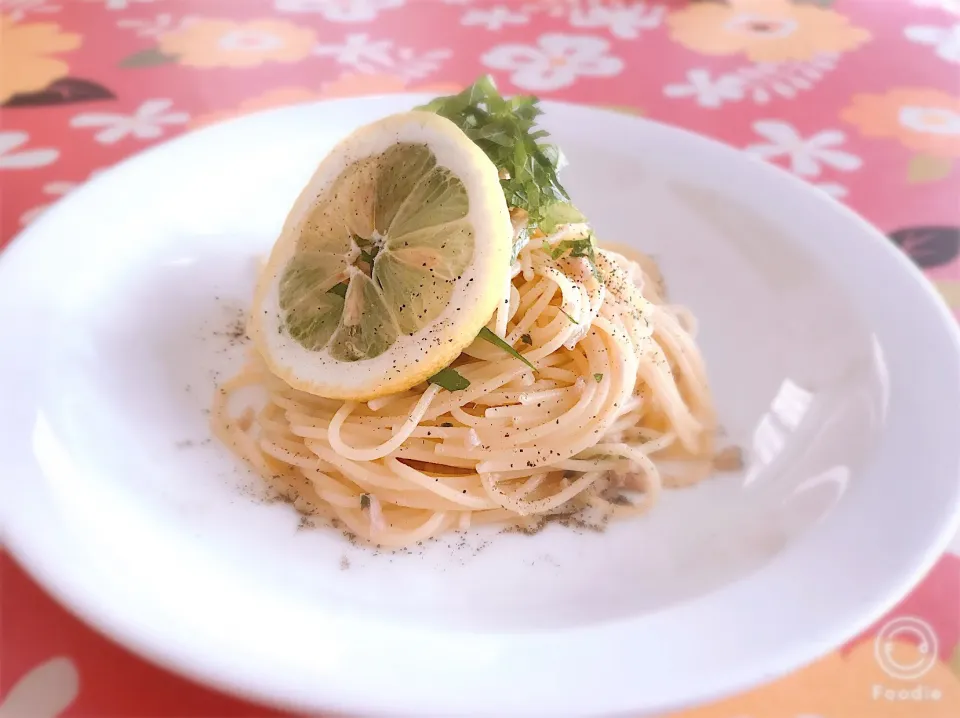 レモンと大葉の酸味和風パスタ|Tさん