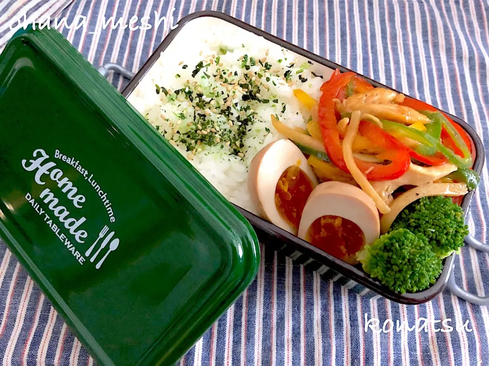 鶏ササミの青椒肉絲弁当|nachiさん