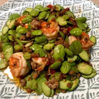 Bitter bean with shrimp and ground pork|Anneko Jangさん