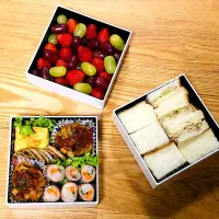 Snapdishの料理写真:遠足のお弁当(お重)|yukinikuさん