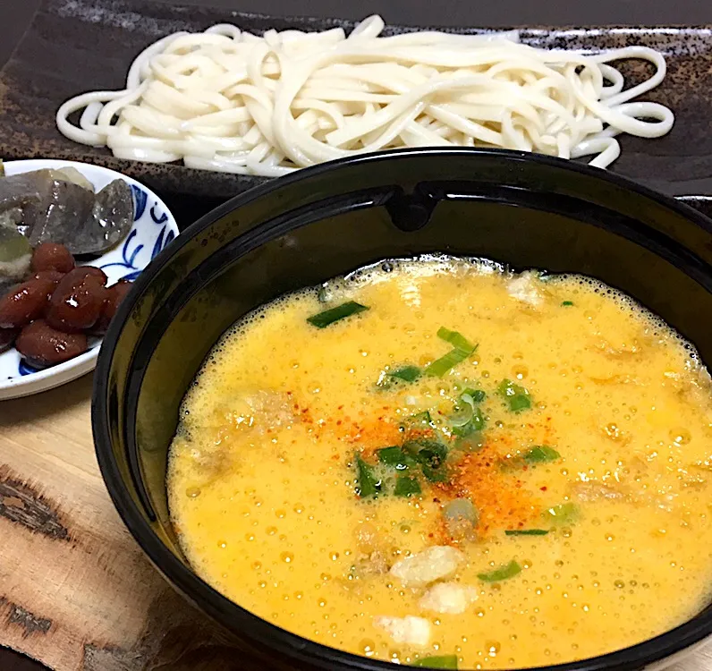 朝ごはん☀️☀️☀️断酒38日目
たまご納豆つけ汁うどん|ぽんたさん