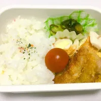 Snapdishの料理写真:今日もがんばロ〜スカツ弁当|りずさん