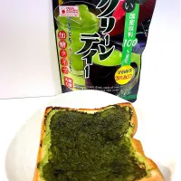 Snapdishの料理写真:玉露園 濃いグリーンティーでグリーンティートースト|Mikiさん