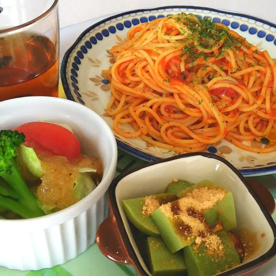 おうちでパスタランチ☀️🍴(5/19)|海猫さん