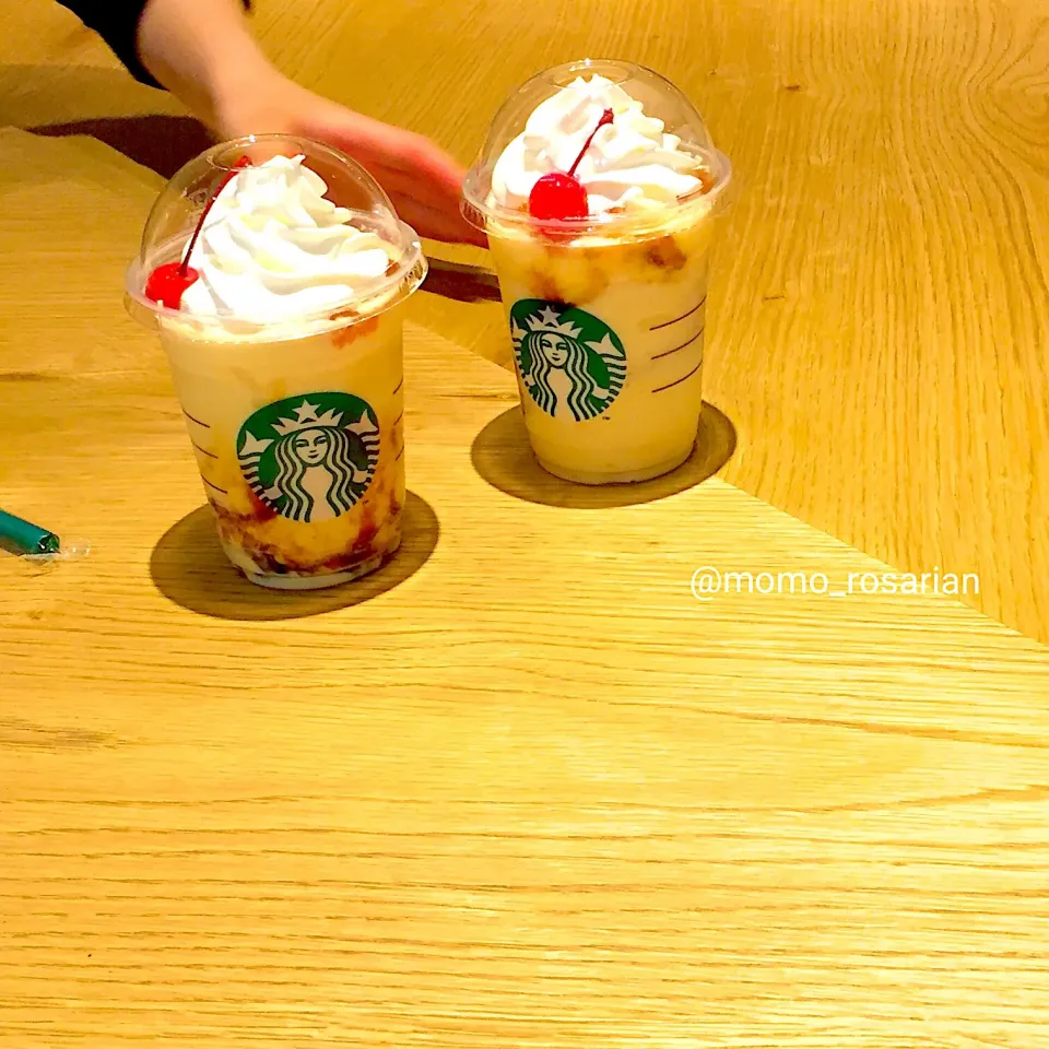 プリンアラモード フラペチーノ🍮  #スターバックスコーヒー #Starbucks|ももさん