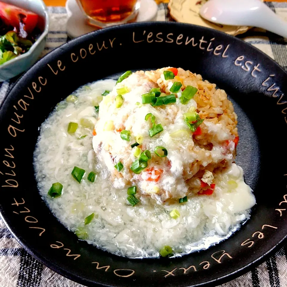 Snapdishの料理写真:あんかけチャーハン🐣|とまと🍅さん