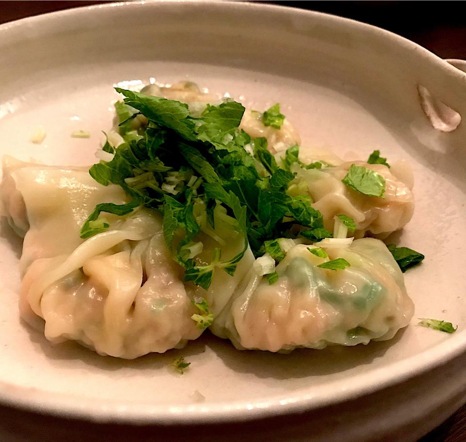 海老とホワイトセロリの水餃子🥟