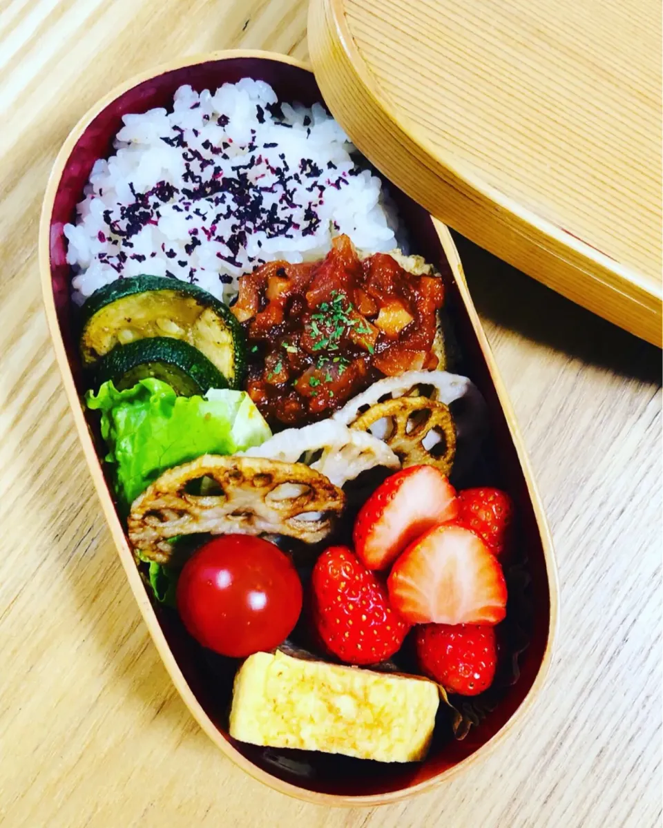 Snapdishの料理写真:ハンバーグ弁当|yukinikuさん