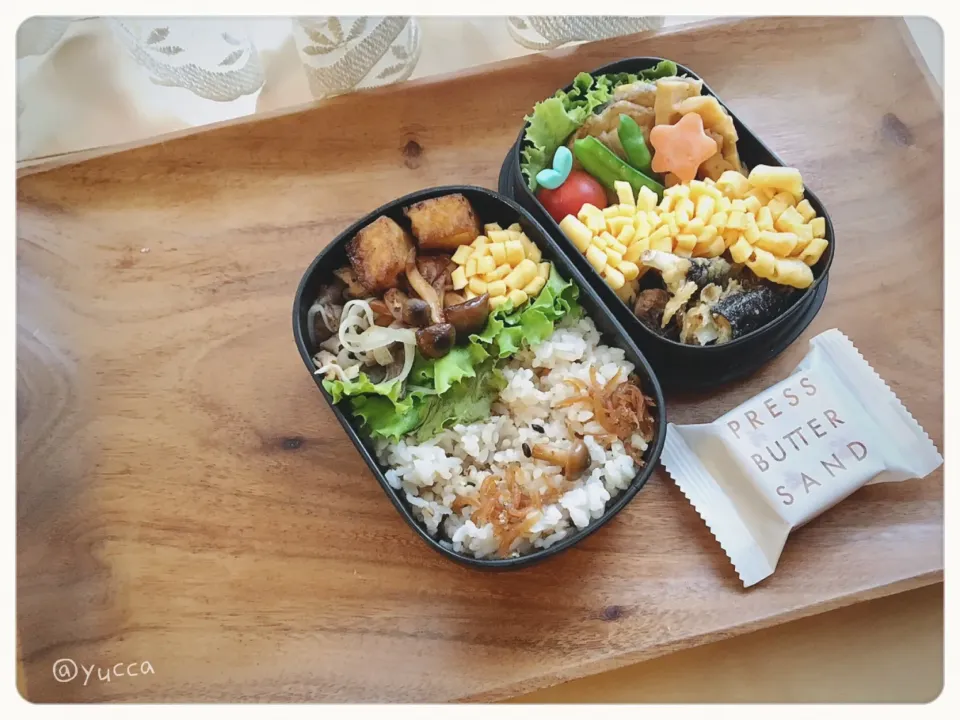 Snapdishの料理写真:JK弁当🌿2019.5.20(Mon.)|yucca@さん