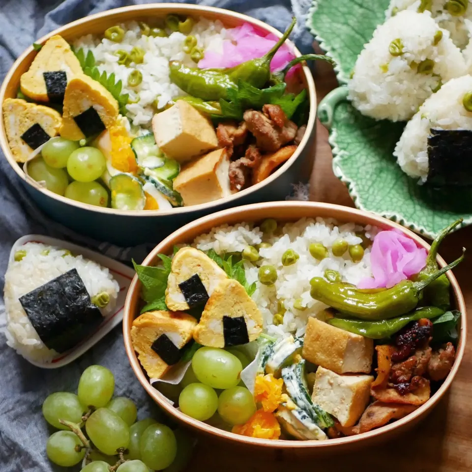 豆ご飯のお弁当|小西ユカリさん