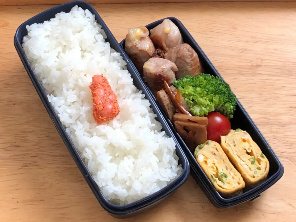 チーズ竹輪の肉巻き 弁当|弁当 備忘録さん