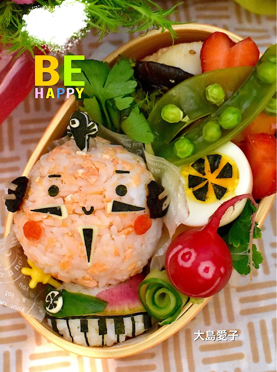 #静岡  #おにぎり弁当  #八丁味噌  #キャラ弁  #シャケ弁  #織田信長|大島愛子さん