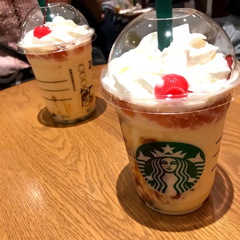 Snapdishの料理写真:プリンアラモード フラペチーノ|純さん