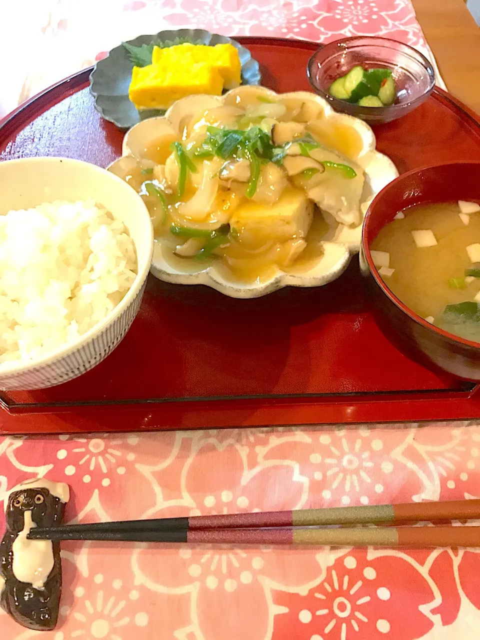 鱈と豆腐の和風あんかけ定食|はるたそさん