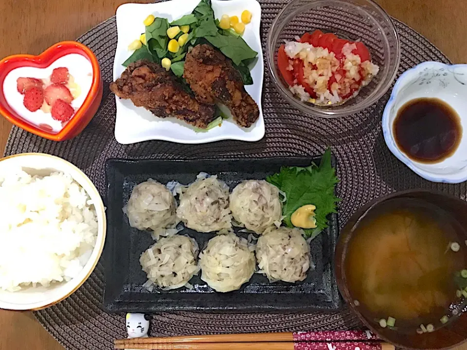 包まないしゅうまい定食|ゆうかさんさん