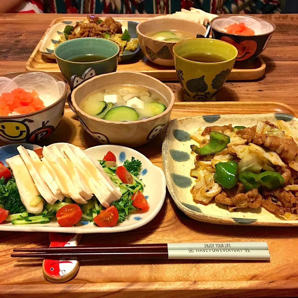 Snapdishの料理写真:回鍋肉定食|ともみさん