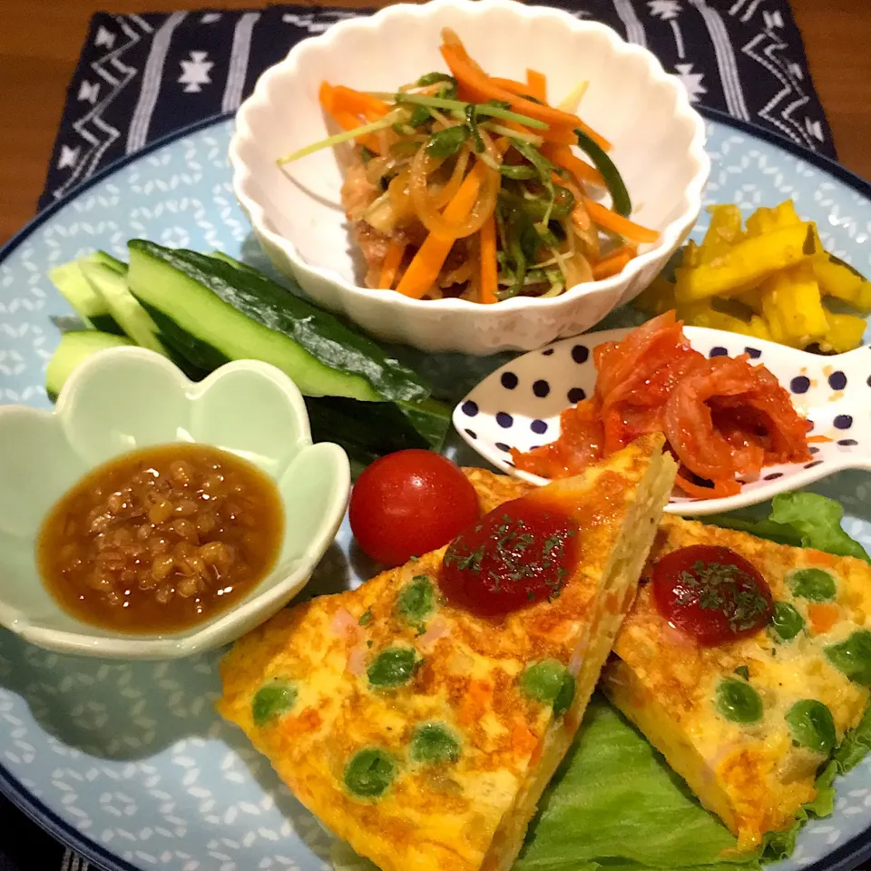 明日の晩ご飯プレート|Aya☺︎さん