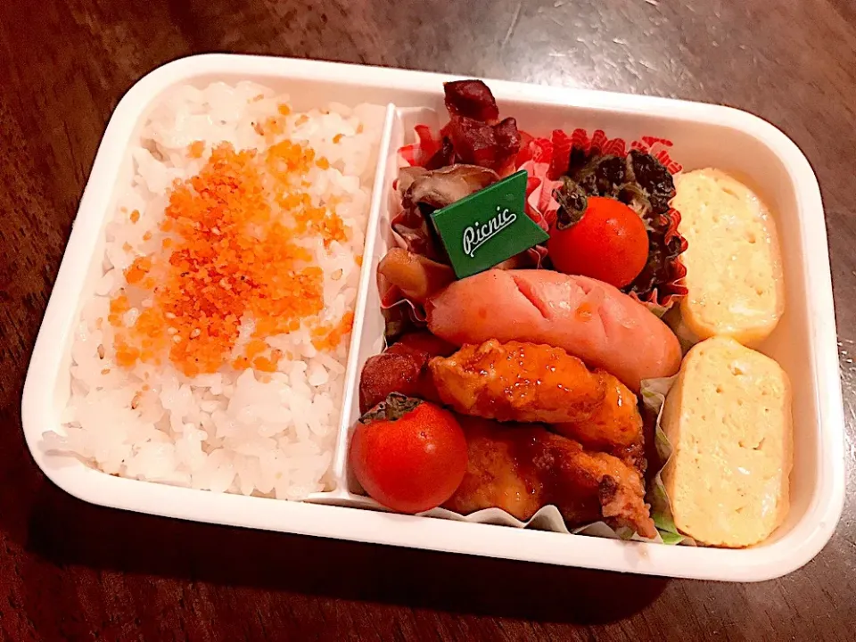 #お弁当 #鶏肉チリソース#チーズ卵焼き#エリンギベーコン|shihoさん