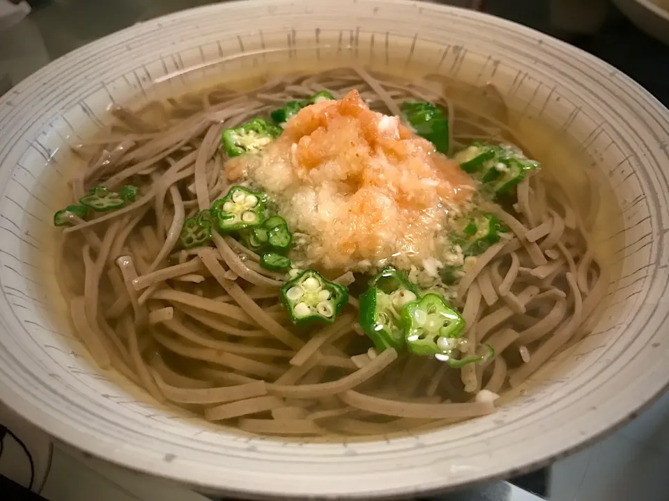 自宅で梅おろし冷かけそばを再現🤗|にゃあ（芸名）さん