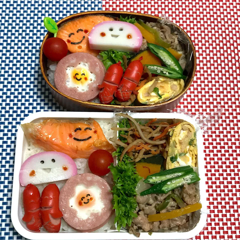 Snapdishの料理写真:2019年5月21日 ムスコ&オレ弁当♪|クッキングおやぢさん