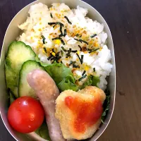 Snapdishの料理写真:2019.5.21  #年長さんお弁当  #べんとう  #18日目 #だんだん手抜きになってきた|kmaaciyoさん