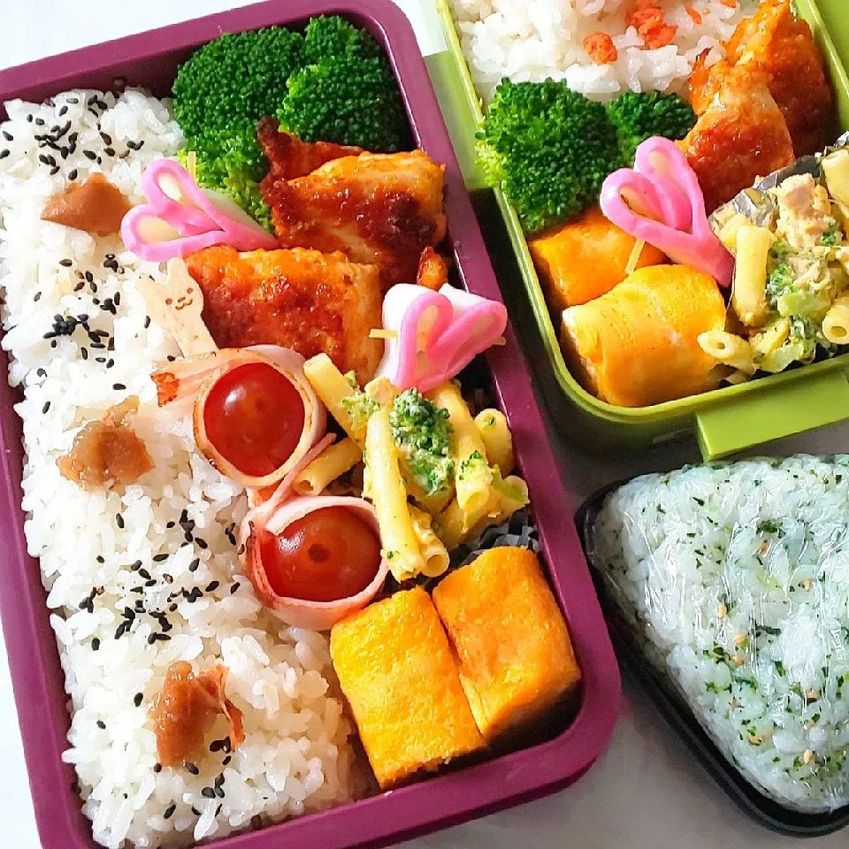 Snapdishの料理写真:今日の兄弟のお弁当|katsunさん