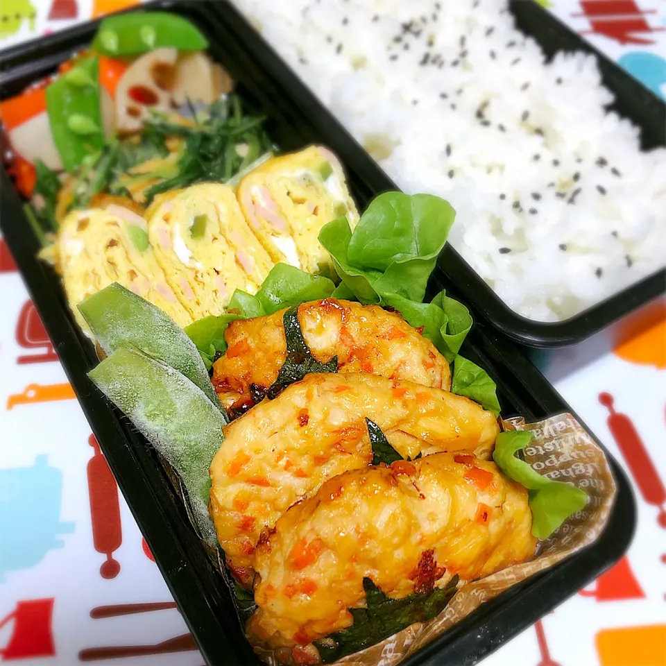 男子お弁当❁¨̮
 #手作り弁当 
 #男子高校生弁当 
 #お弁当記録|ゆめぴりかさん