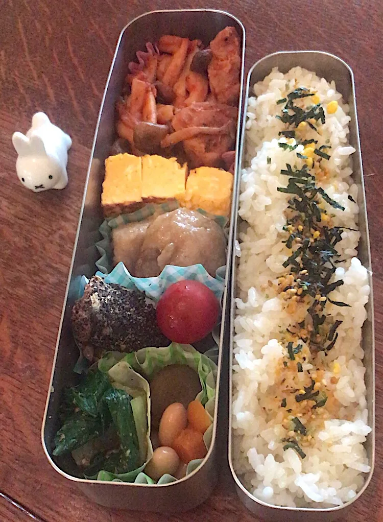 ランチ #お弁当記録  #お弁当  #ヤンニョムチキン|小松菜さん