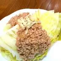 キャベツのひき肉あんかけ|cookieさん