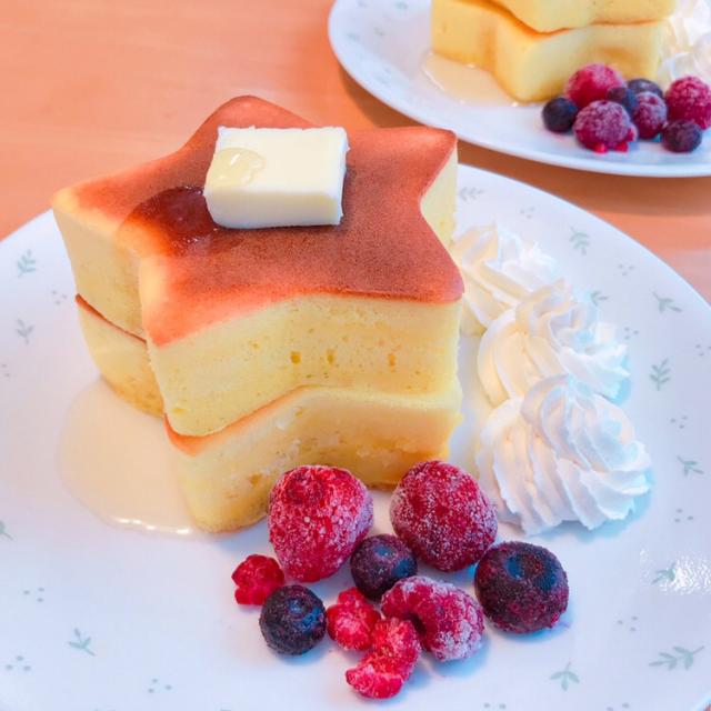 星型厚焼きホットケーキ/cook♡Asuka | Snapdish[スナップディッシュ