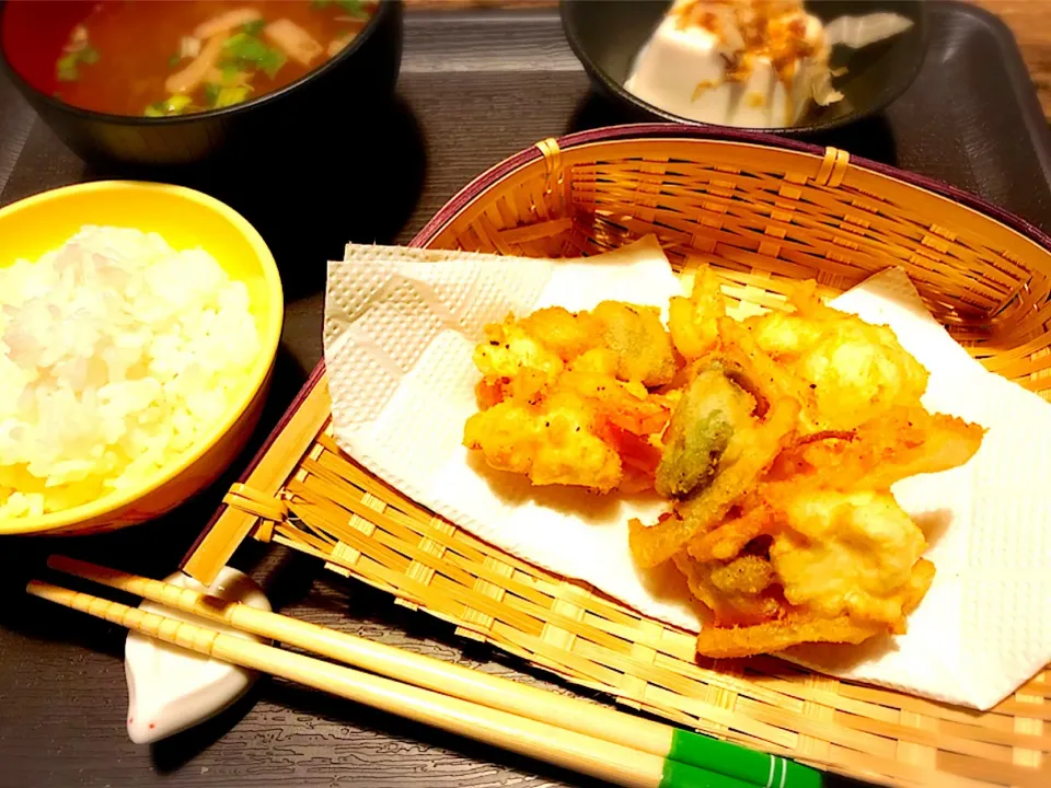 かき揚げ定食～🎶|パンダ母さん🐼さん