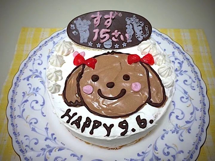 愛犬亡きすずのバースデーケーキ🎂|ちゃべさん