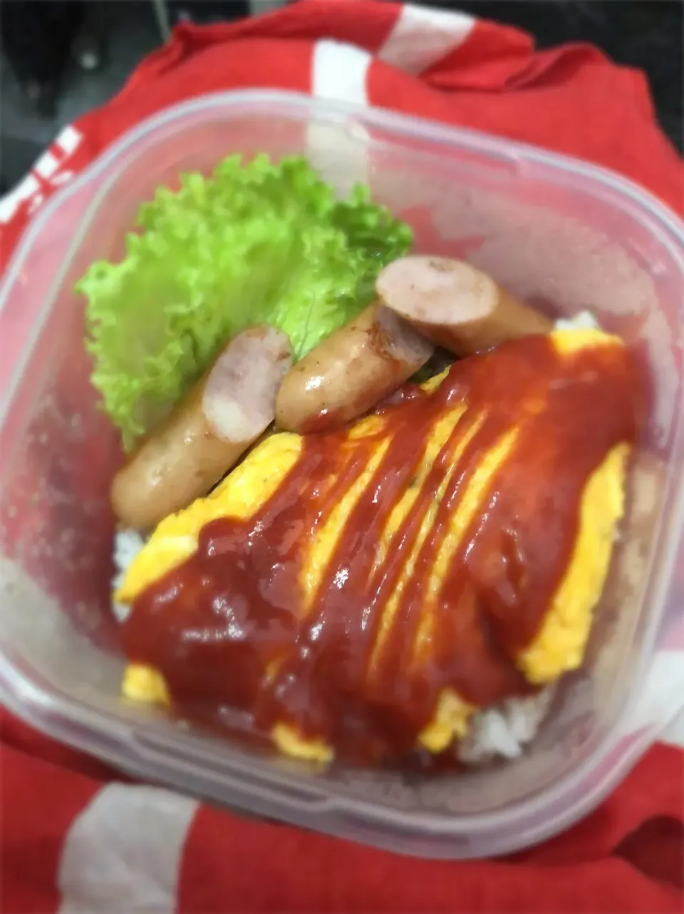 Snapdishの料理写真:オムライス弁当|みかさん