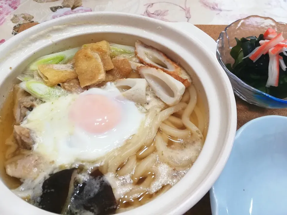 令和元年5月22日
今日の晩ご飯鍋焼きうどん🍲|たえさん