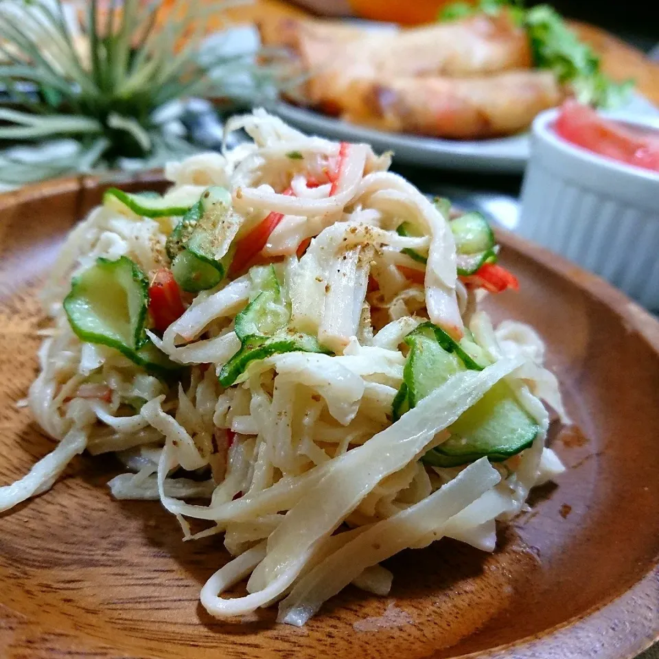 咲きちゃんさんの料理 ラーサラ風切り干し大根サラダ|とまと🍅さん