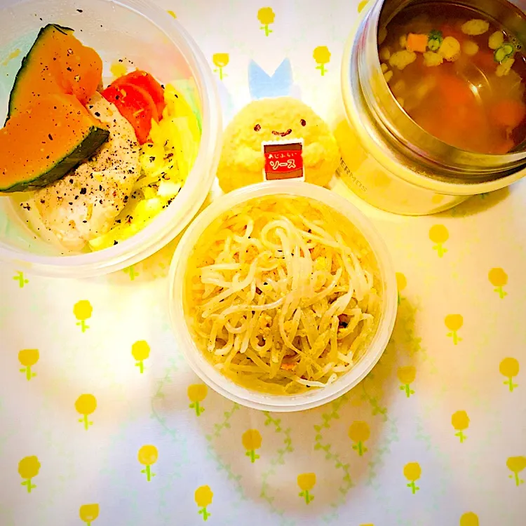 2019.05.23 カラムーチョ味しらたきパスタ弁当🌼|えまむらさん