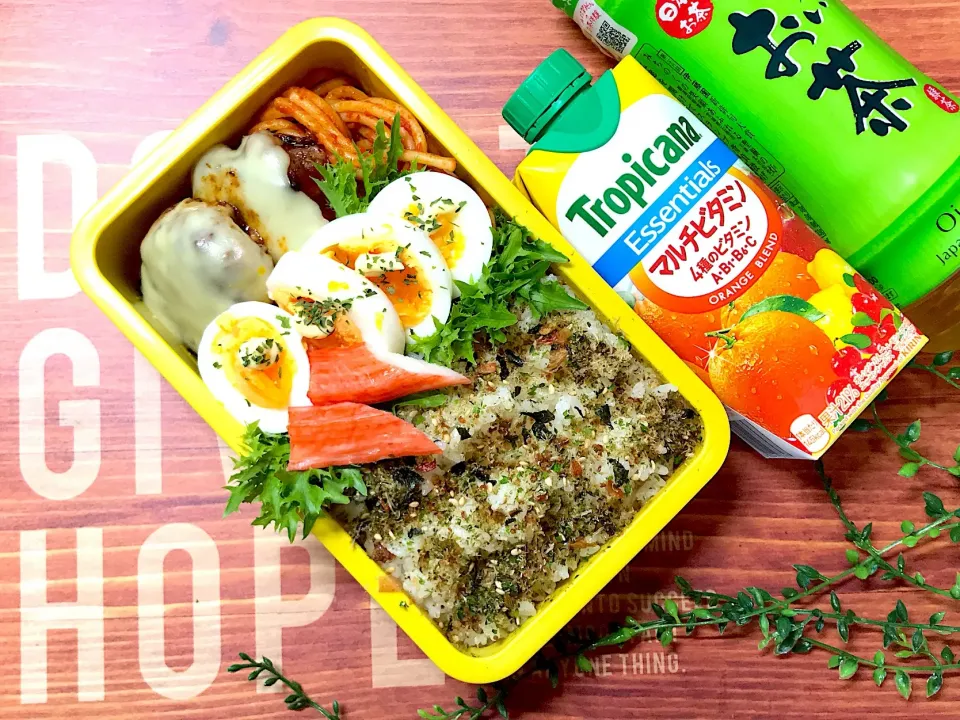 高校生男子今日のお弁当20190523 #チーズハンバーグ弁当  #お弁当記録|mi♪さん